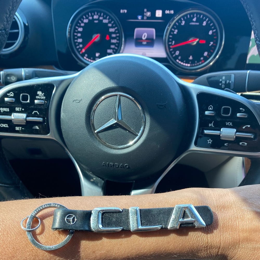 Genuine Mercedes Benz CLA Leather Key Ring